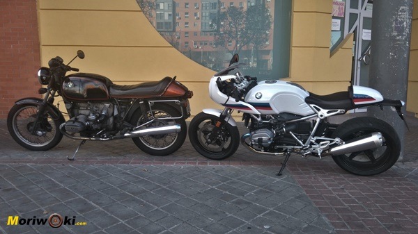 BMW R nine T Racer con R100S