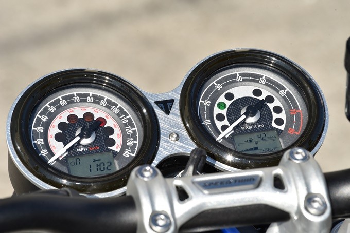 Relojes de la Triumph Speed Twin 1200 
