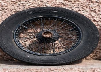 neumático viejo