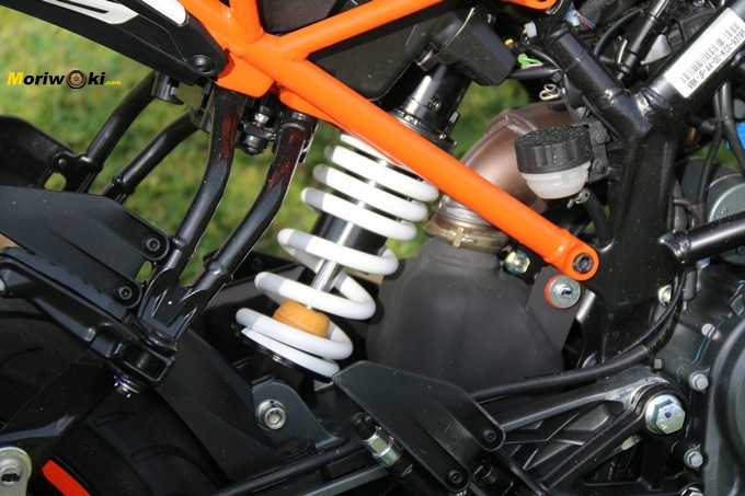 Amortiguador WP de la KTM 125 Duke.