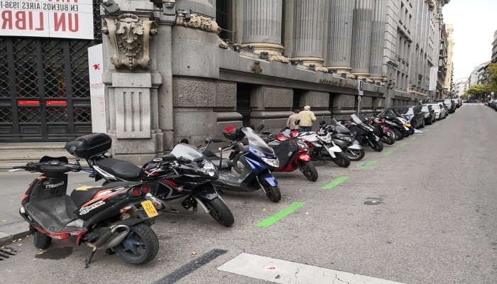 aparcamiento de motos