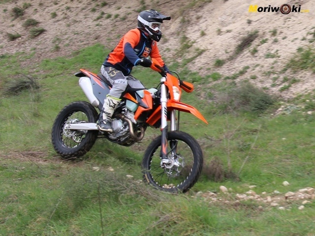 Prueba KTM EXC 250 F Frenada.