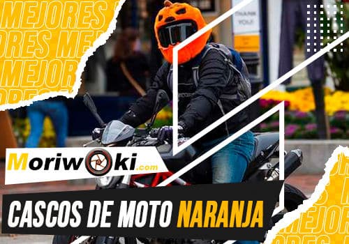 Mejores cascos de moto naranja